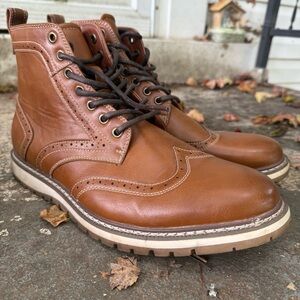 Harrison Myles Boots Wingtip Side Zip Men’s 13